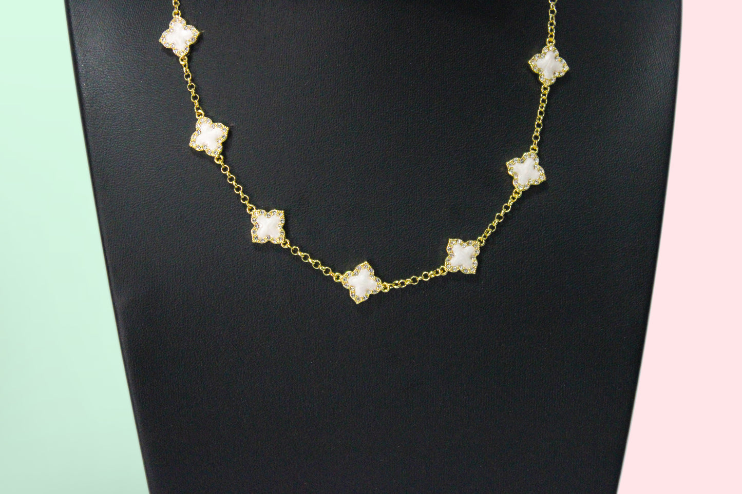 White Clover Necklace